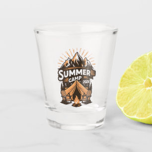 Sommercamp 2024 Sommer Camping Urlaub Matching  Schnapsglas
