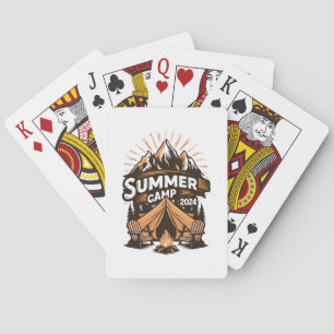 Sommercamp 2024 Sommer Camping Urlaub Matching Spielkarten