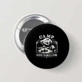 Sommercamp-Berater-Team groovy Regenbogen-Camp Button (Vorne & Hinten)