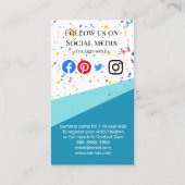 Sommercamp-Chef-Girls-Camp Visitenkarte (Rückseite)