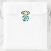 ☀️ Sommercamp-Personal-Typografie 👕 Runder Aufkleber (Tasche)