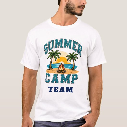 ☀️ Sommercamp-Personal-Typografie 👕 T-Shirt (Vorderseite)