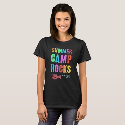 SOMMERCAMP ROCKS Personalberater Leiter Kinder T-Shirt (Vorne ganz)