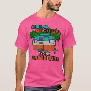 Sommercamp Vintage Urlaub Zelt Anhänger Lagerfeuer T-Shirt