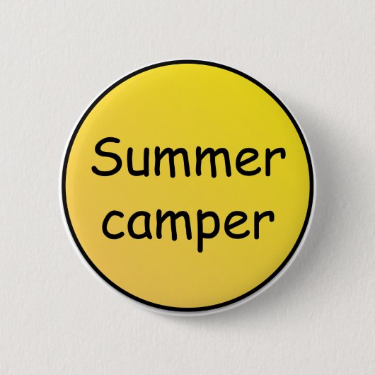 Sommercamperknopf Button (Vorderseite)
