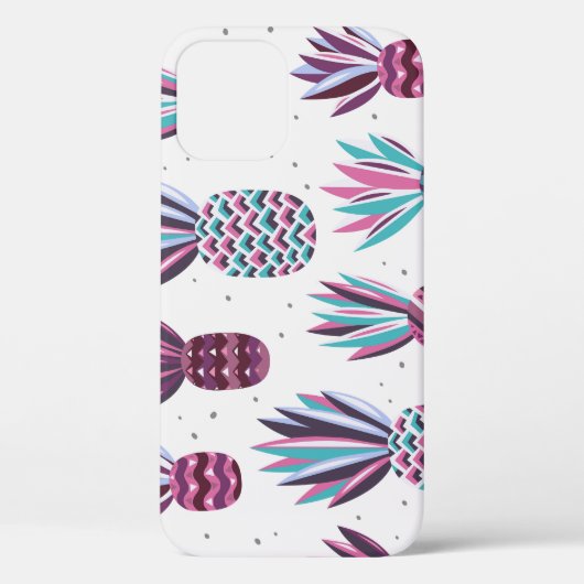 Sommercamps: Ananas Muster, farbenfrohe Punkte Case-Mate iPhone Hülle (Rückseite)