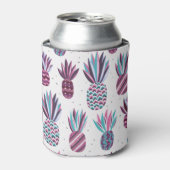 Sommercamps: Ananas Muster, farbenfrohe Punkte Dosenkühler (Kanne Vorderseite)