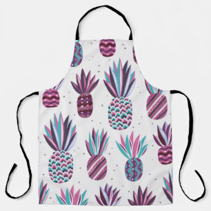 Sommercamps: Ananas Muster, farbenfrohe Punkte Schürze