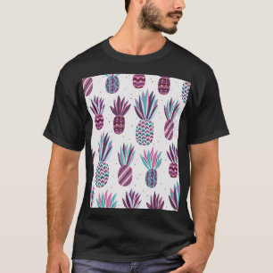 Sommercamps: Ananas Muster, farbenfrohe Punkte T-Shirt