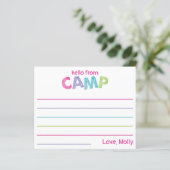 Sommercampus-Schreibwaren Rustikal Holz Rosa Mädch (Stehend Vorderseite)