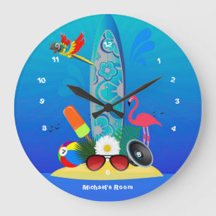 Sommerclub-Strandhaus-Großuhr Große Wanduhr