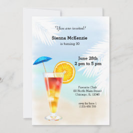 Sommercocktail Einladung