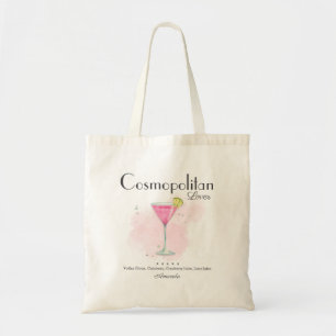 Sommercocktail in Watercolor Tragetasche
