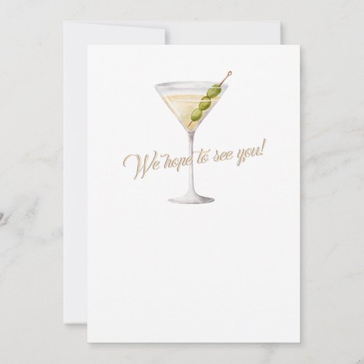 Sommercocktail-Party für Frauen im Ruhestand Einladung (Rückseite)