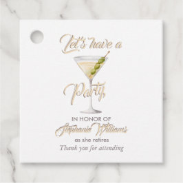 Sommercocktail-Party für Frauen im Ruhestand Geschenkanhänger