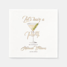 Sommercocktail-Party für Frauen im Ruhestand Serviette
