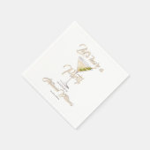 Sommercocktail-Party für Frauen im Ruhestand Serviette (Ecke)