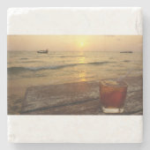 Sommercocktail Steinuntersetzer (Vorderseite)