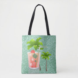 Sommercocktail unter den Palmen Tasche