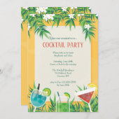 Sommercocktails Einladung (Vorne/Hinten)