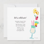 Sommercocktails Einladungen (Rückseite)