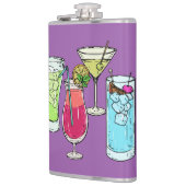Sommercocktails individuelle Name Flachmann (Links)