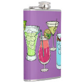 Sommercocktails individuelle Name Flachmann (Rechts)