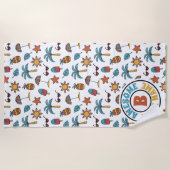 Sommercoconut Popsicle Sonnenbrille Ananas Strand Strandtuch (Vorderseite)