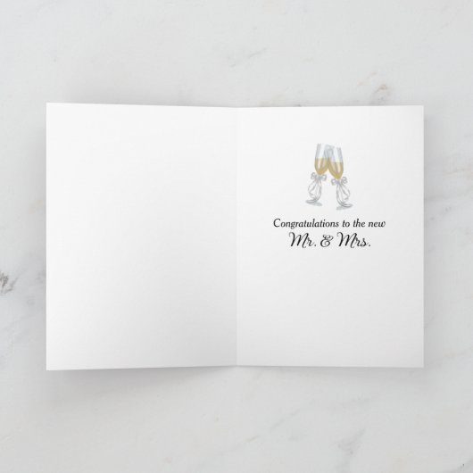 Sommerdaisy Religious Wedding Karte (Innenseite)