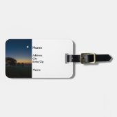 Sommerdämmerung mit Mond Gepäckanhänger (Vorderseite horizontal)