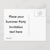 Sommerdesign der Party Einladung (Rückseite)