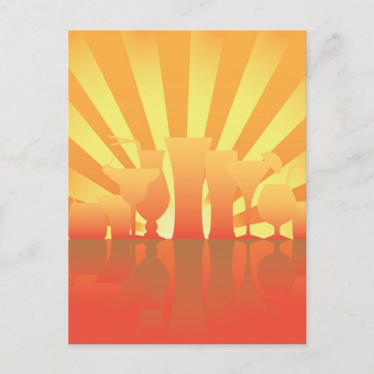 Sommerdesign der Party Einladung (Vorderseite)