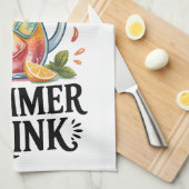 Sommerdesign Geschirrtuch (Viertel Falte)