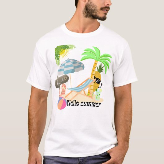 Sommerdesign T-Shirt (Vorderseite)