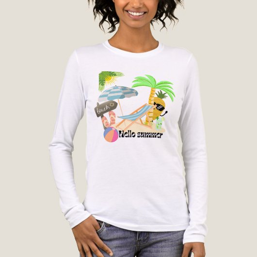 Sommerdesign Tri-Blend Shirt (Vorderseite)