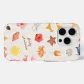 Sommerdesign von Dingen am Strand Case-Mate iPhone Hülle (Rückseite (Horizontal))