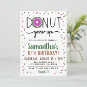 SommerDonut wird zum Geburtstag eingeladen Einladung (Stehend Vorderseite)