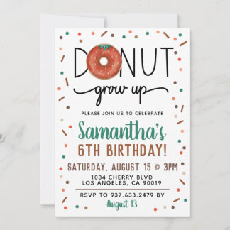 SommerDonut wird zum Geburtstag eingeladen Einladung