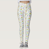 Sommerdoodmuster Leggings (Vorderseite)