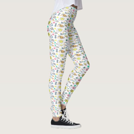 Sommerdoodmuster Leggings (Rechts)