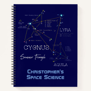Sommerdreieck der Nordhalbkugel Notizblock