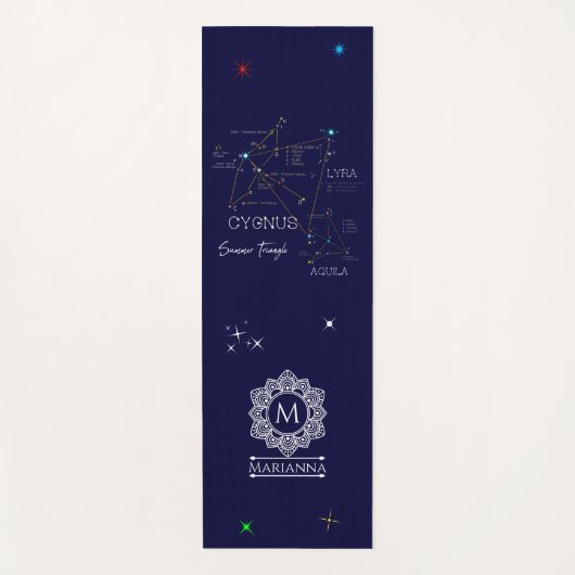 Sommerdreieck der Nordhalbkugel Yogamatte (Vorderseite)