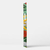 Sommerdschungel: Helles Palmmuster. Case-Mate iPhone Hülle (Rückseite / Rechts)