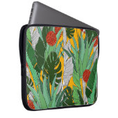 Sommerdschungel: Helles Palmmuster. Laptopschutzhülle (Vorne Rechts)