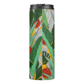 Sommerdschungel: Helles Palmmuster. Thermosbecher (Rückseite)
