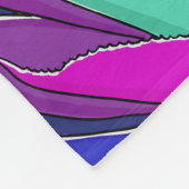 Sommerdschungelmuster mit hellen Farben. Dschungel Fleecedecke (Ecke)