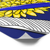 Sommerdschungelmuster mit hellen Farben. Dschungel Poster (Ecke)