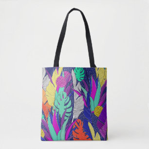 Sommerdschungelmuster mit hellen Farben. Dschungel Tasche
