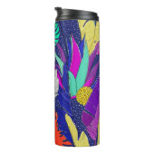 Sommerdschungelmuster mit hellen Farben. Dschungel Thermosbecher (Nach rechts gedreht)