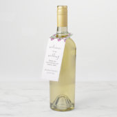 Sommerduschelblumenhochzeit Flaschenanhänger (Angewinkelt)